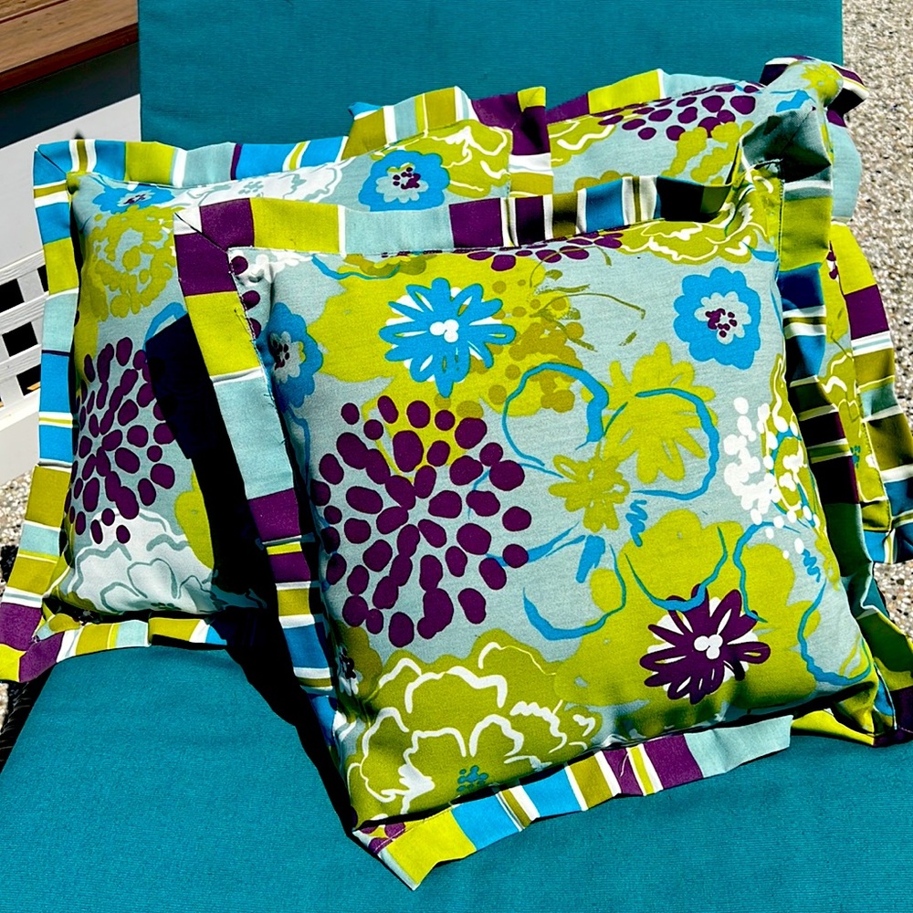 Set of 3 Pier One Outdoor Accent Pillows